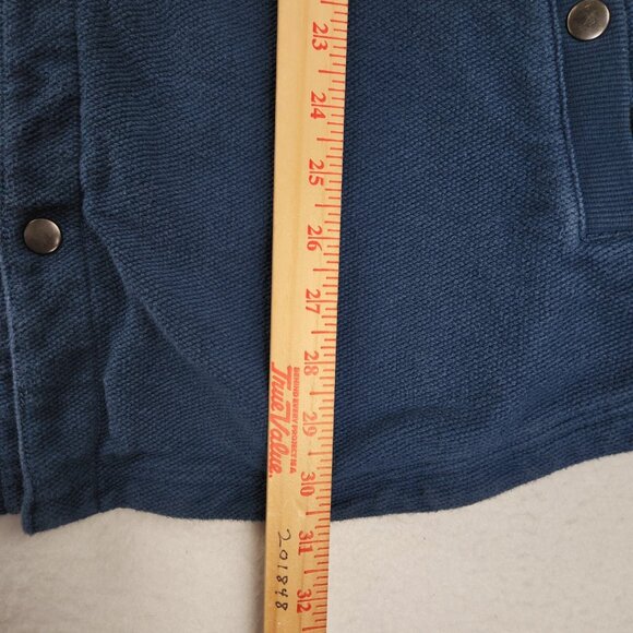 Duluth Jacket Mens Extra Large Blue Shacket Relaxed Fit Snap Front Cotton Casual - Picture 7 of 13